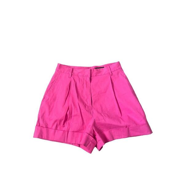 rag & bone Pants - Rag & Bone Ivy Pink Pleated Linen Shorts - Size 2
